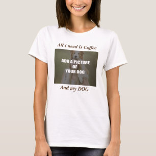 Coffee & my Dog Throw Pillow T-shirt