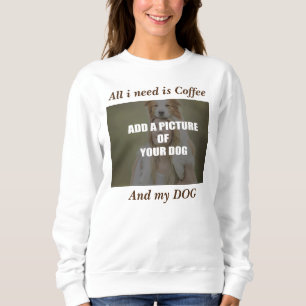 Coffee & my Dog Throw Pillow Trui