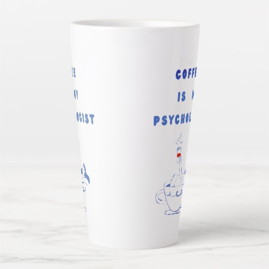 Coffee, My Quiet Therapist Latte Mok (Voorkant)