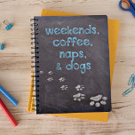 Coffee Naps & Dogs<br><div class="desc">Week-ends,  Café,  Naps & Chiens Citations De Sagesse Chien - Inspirateur Planificateur</div>