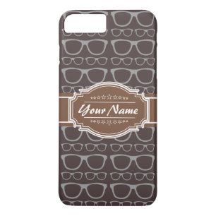 Coffee Nerd Hipster Glasses - persoonlijk iPhone 8 Plus / 7 Plus Hoesje