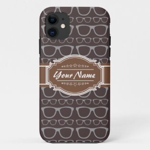 Coffee Nerd Hipster Glasses - persoonlijk iPhone 11 Hoesje