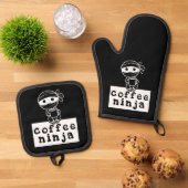 Coffee Ninja Ovenwant & Pannenlap Set (Top down)