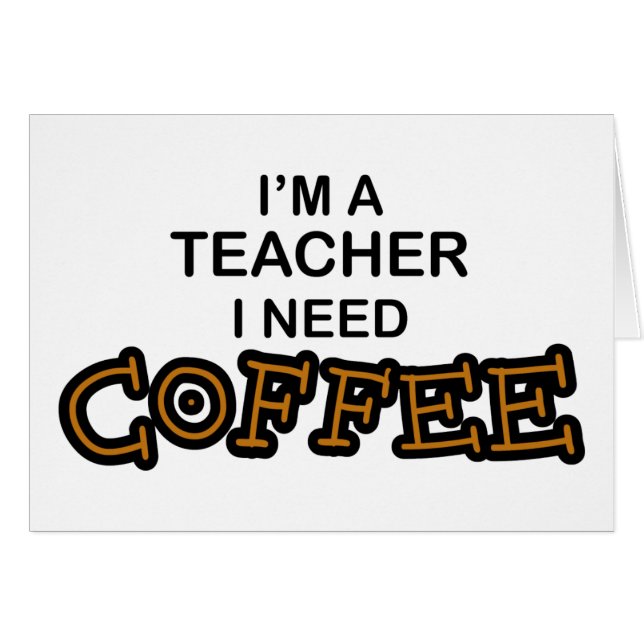 Coffee nodig - Leraar (Voorkant Horizontaal)