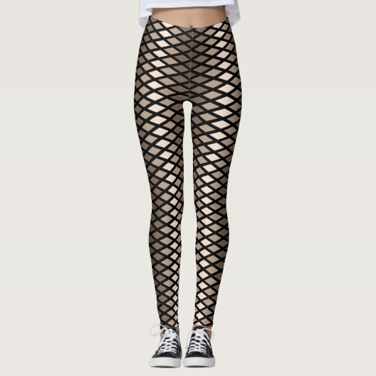 Coffee Ombre Diamond Leggings (Voorkant)