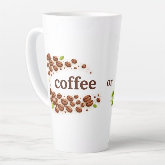 Coffee or Tea Latte Mug (Angle gauche)