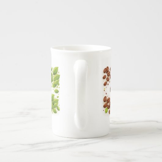 Coffee or Tea White Bone China Mug (Dos)