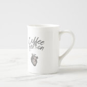 Coffee Person Funny Typography  Porselein Kop (Rechts)