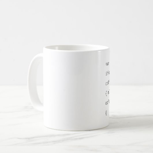Coffee PHP developer grappig Koffiemok (Voorkant links)