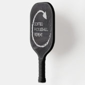 Coffee. Pickleball. Repeat. Custom Phrase Pickleball Paddle (Links)