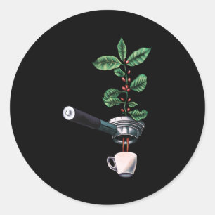 Coffee Plant Espresso Barista Ronde Sticker