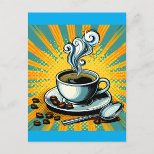 COFFEE POP ART BRIEFKAART