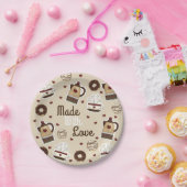 Coffee Pot and Cup Papieren Bordje (Feest)