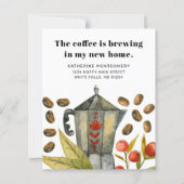 Coffee Pot Brewing Budget Moving Aankondiging (Voorkant)