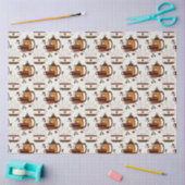 Coffee Pot & Cups Cute Pattern Decoupage Tissue P Tissuepapier (Craft)
