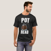 Coffee Pot Head Drink Espresso Caffeine Bean R T-shirt (Voorkant volledig)