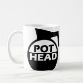 Coffee Pot Head Funny Mug Caffeine Koffiemok (Links)