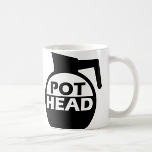 Coffee Pot Head Funny Mug Caffeine Koffiemok