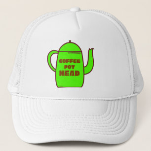 COFFEE POT HEAD grappig cadeauidee Trucker Pet