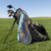 Coffee Pot Rock I in Sedona Arizona Golfhanddoek (Groen)