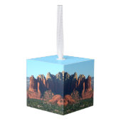 Coffee Pot Rock I in Sedona Arizona Kubus Ornament (Achter hoekig)