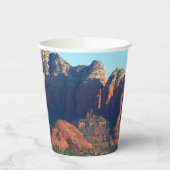 Coffee Pot Rock I in Sedona Arizona Papieren Bekers (Links)