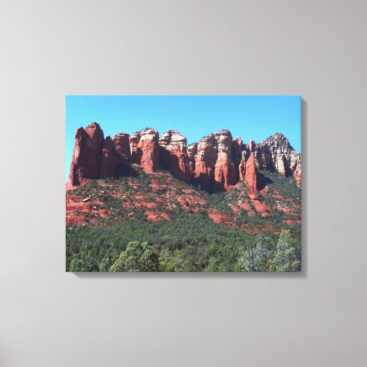 Coffee Pot Rock II in Sedona Arizona Canvas Afdruk (Voorkant)