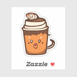 Coffee Pup Cup Sticker
