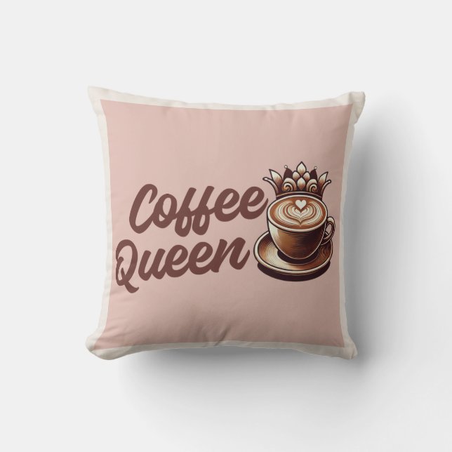 Coffee Queen Kussen (Voorkant)