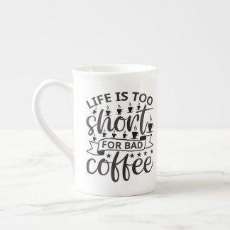 Coffee Quote Mok - Het leven is te kort voor slech