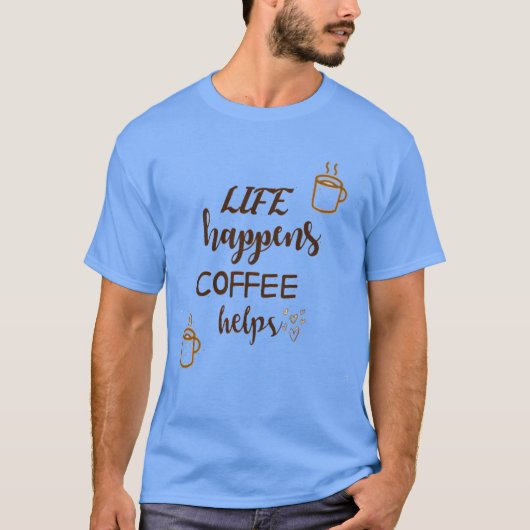 Coffee QuotesQuotes vintage T-shirt (Voorkant)
