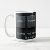 Coffee Reboot Mug – Funny Tech-Inspired Design for (Gauche)