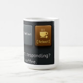 Coffee Reboot Mug – Funny Tech-Inspired Design for Koffiemok (Center)