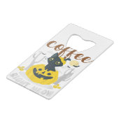 Coffee Right Meow Cat Caffeine Funny Halloween (Devant Angle)