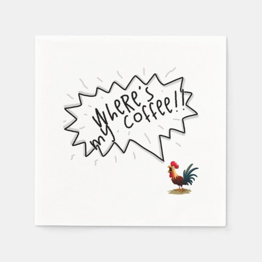 Coffee Rooster Servet (Voorkant)