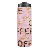 Coffee roze goud thermosbeker (Voorkant)