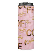 Coffee roze goud thermosbeker (Achterkant)