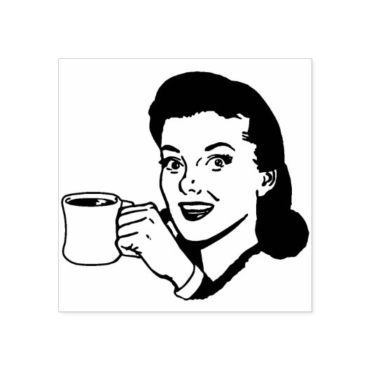 Coffee! Rubberstempel (Afrduk)