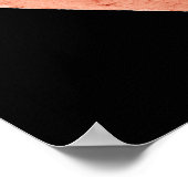 Coffee S-symbool - rood Poster (Hoek)