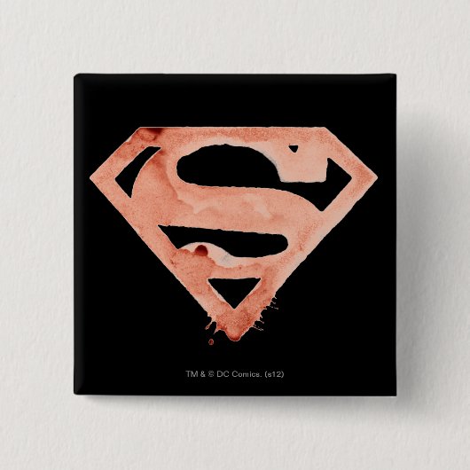 Coffee S-symbool - rood Vierkante Button 5,1 Cm (Voorkant)