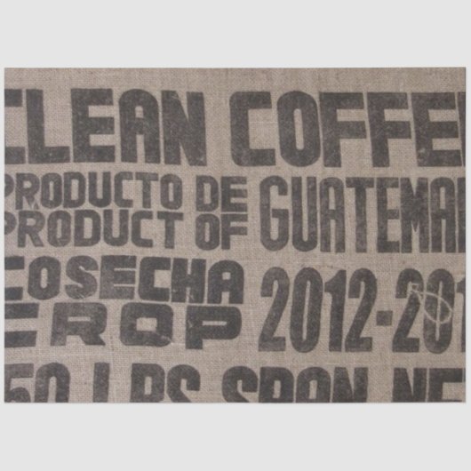 Coffee Sack Furnical Decoupage Paper Tissuepapier (Voorkant)