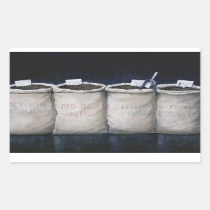 Coffee Sacks 1990 Rechthoekige Sticker