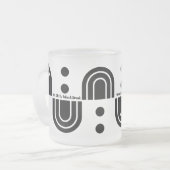 "Coffee Says Pause" Mok van het moderne matglas (Voorkant links)