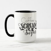 Coffee Scream & Sugar Mug (Gauche)