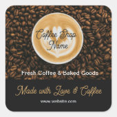 Coffee Shop Bedankt Sticker | Cafe Bedankt (Voorkant)