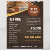 Coffee Shop Cafe Flyer Sjabloon (Achterkant)