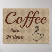 Coffee Shop Diner Poster