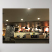 Coffee Shop Interior Counter Cafe Poster (Voorkant)