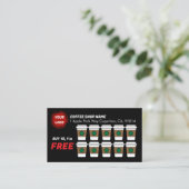 Coffee Shop Koop 10 Get 1 CUSTOM Klantenkaartje (Staand voorkant)