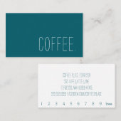 Coffee Shop Loyalty Simple Punch (Voorkant / Achterkant)